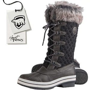 NWT . arcticshield . melissa boots . gray . 8
